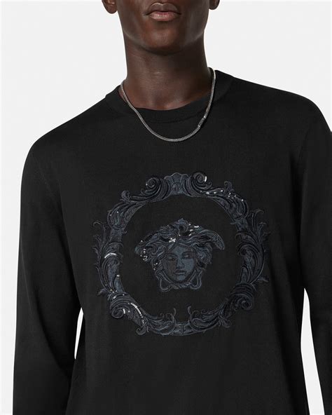 versace embroidered jumper|versace jumper women.